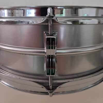 67 Ludwig  Acrolite No. 404-grey matte finish and chrome image 5