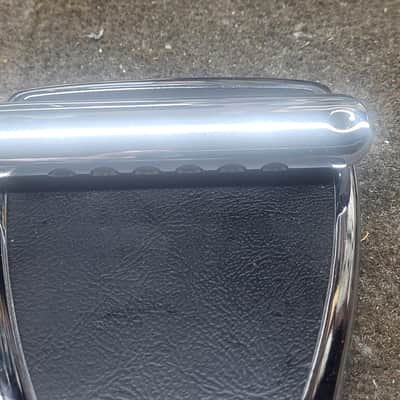 Fender Coronado Left Handed Vibrato Tailpiece 1969s - Chrome/ black image 4