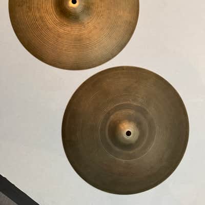 Vintage Zildjian 14” Hi-hats 927/958g 1960’s image 1