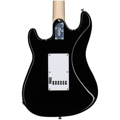 Immagine Sterling Intro Series Cutlass HSS Electric Guitar, Black - 5