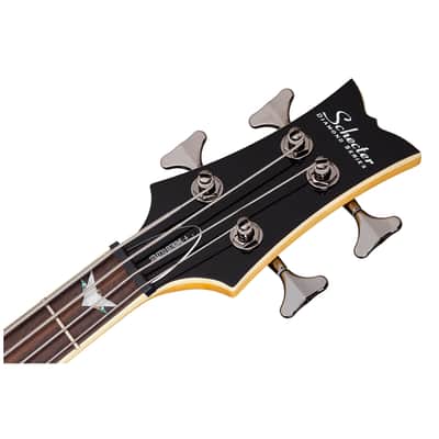 Schecter Stiletto Extreme-4 Bass Guitar (4 String, Black Cherry) Bundle with Ultimate Support Pro Guitar Stand, Guitar Strap and Classic Guitar Pick (10-Pack) image 8