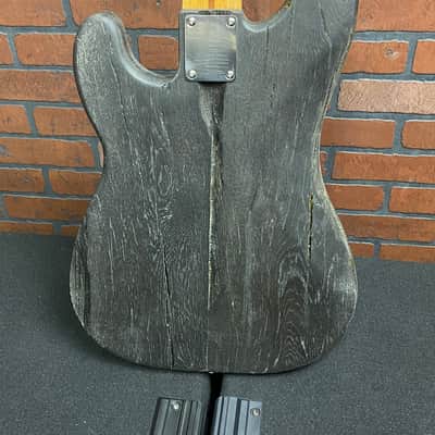 Woodcraft Electric Guitar Custom made 4 string P-Bass Electric Bass Guitar 300 years age Oak image 9