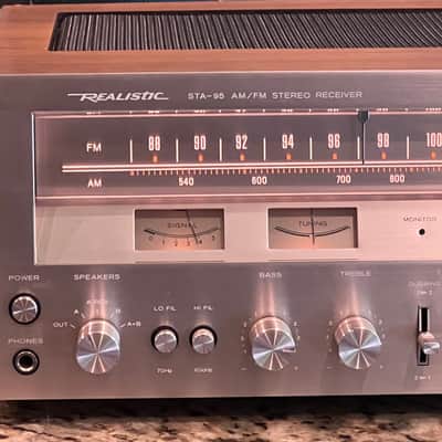 Vintage Realistic STA-95 Stereo Receiver - Cleaned-Tested-New lighting-Nice image 3