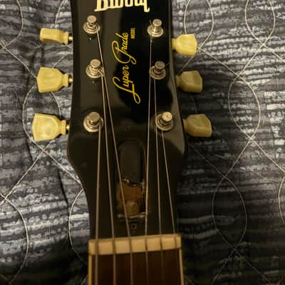 1980s Burny Super Grade LP Japan flame top 1989 Made in Japan - Lemon drop 1959 image 7