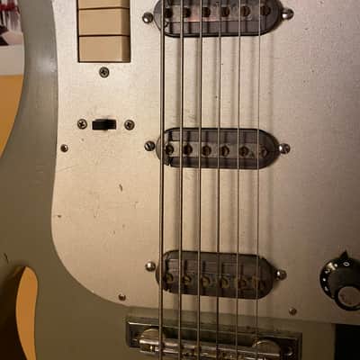 Teisco TB-64 Bass VI 1964 - Green image 7