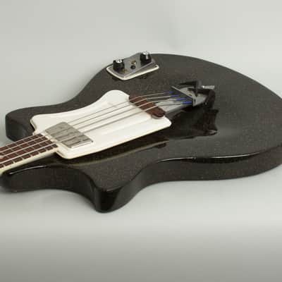 Wandre Roby Basso 63 Semi-Hollow Body Electric Bass Guitar (1963), black tolex hard shell case. image 7
