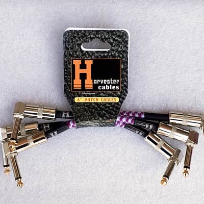 Harvester Patch Cables 3 pack, 6 inch High Quality Tour Grade. B-10 image 2