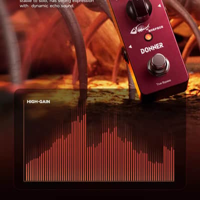 Donner Morpher Distortion Effects Pedal 3 Modes Natural Tight Classic 80s Metal (US Stock) image 2