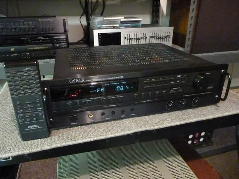 Carver HR-742 Stereo Receiver - 80 x 2 RMS Power Per Channel - Serviced & Reconditioned - W/Remote image 1