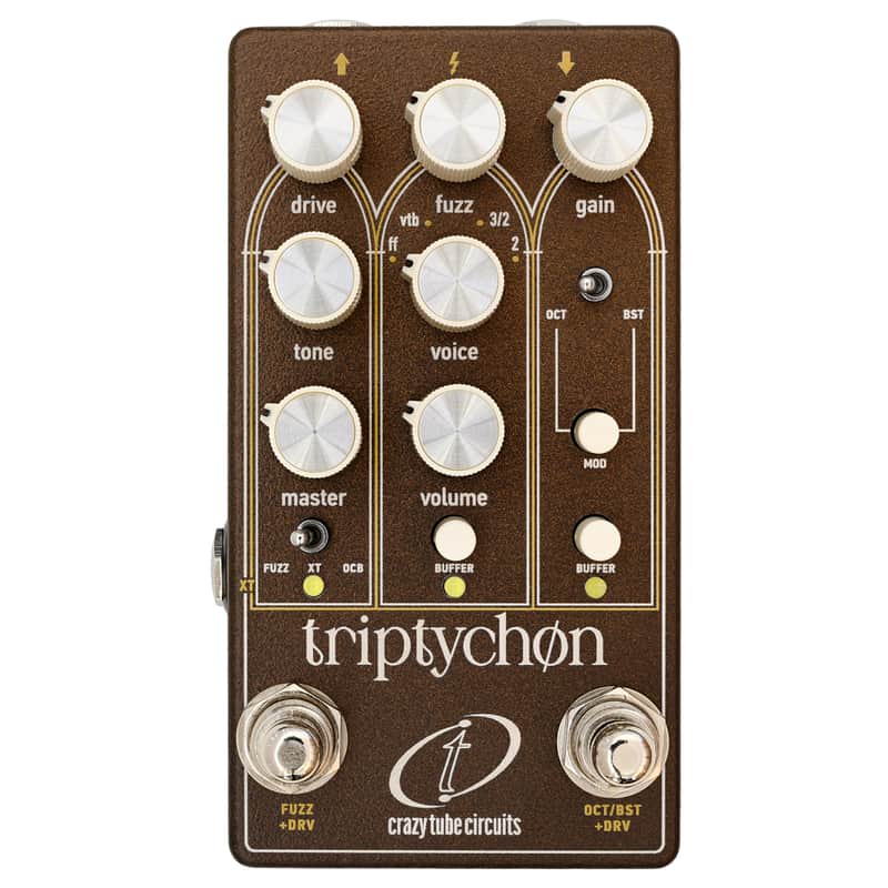 LIMITED IN STOCK! Crazy Tube Circuits Triptychon Analog Fuzz Boost