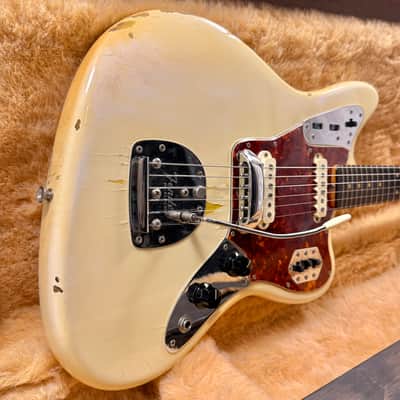 Fender Jaguar 1963 - Olympic White with Matching Headstock image 1