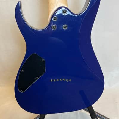 Ibanez GRG7221QA-TBB Gio with Purpleheart Fretboard 2020 - 2021 - Transparent Blue Burst image 2