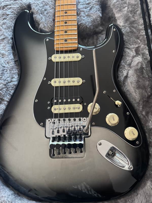 Fender American Ultra Luxe Stratocaster Floyd Rose HSS 2021 - 2024 - Silverburst
