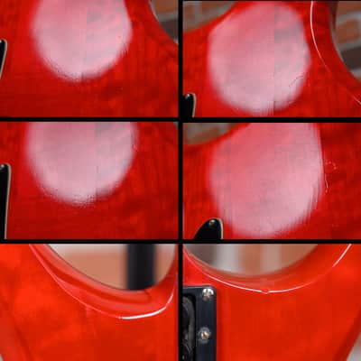 B.C. Rich Bich Six Transparent Red 1984 w/Hard Shell Case image 14