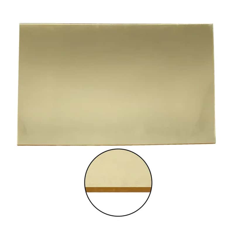 Acrylic Mirror Pickguard Material - 1-Ply Gold - 17 x 11.5 inch Pickguard Blank image 1