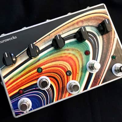 Saturnworks 5 Channel 5:1 Active Mixer Pedal for Guitar + Bass + Keyboard + More with on/off Switches & Neutrik Jacks - Handcrafted in California image 1