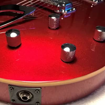 Guild DeArmond M-68 -- 2001; Red Sparkle Finish; Brand New Vintage-Style PUs & Chrome Dome Knobs image 20