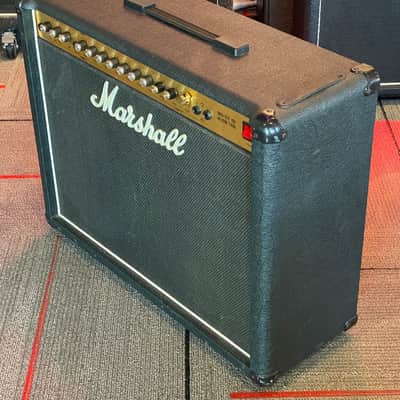 Vintage Marshall 5213 MOS-FET 100 Reverb Twin Guitar Combo Amp - 1986 Black - W/Footswitch image 7