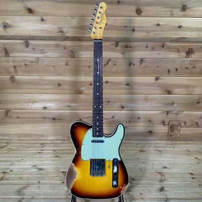 Fender Custom Shop 1960 Telecaster Heavy Relic Electric Guitar - Chocolate 3 Color Sunburst image 2