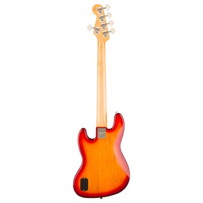 Squier Classic Vibe Active 70s Jazz Bass V LRL Sienna Sunburst - 5-String Electric Bass image 2