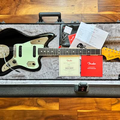 2021 Fender American Mod Shop Jaguar - Black w/ Mastery Bridge image 9