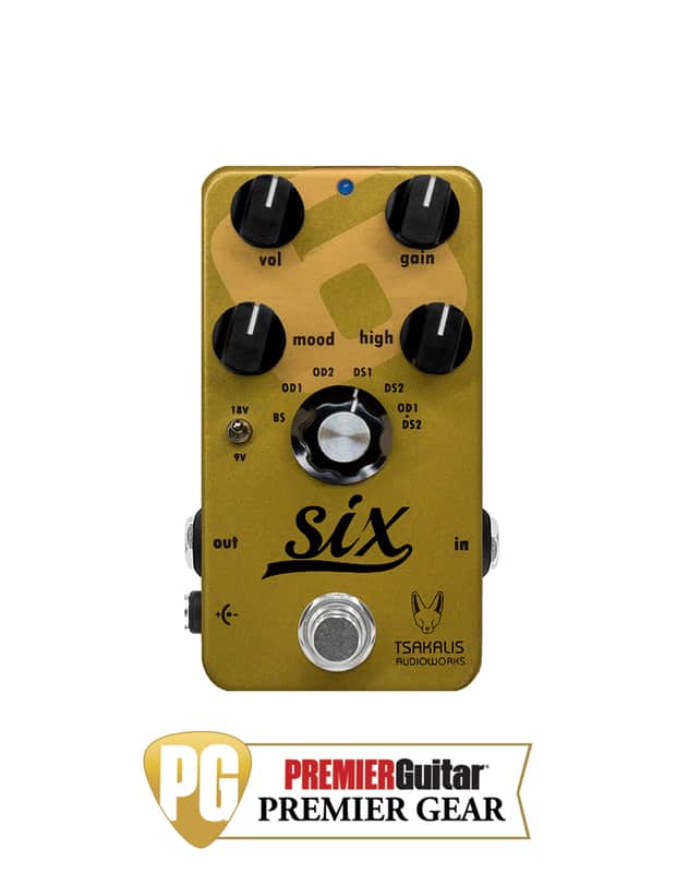 Tsakalis Audioworks Six Boost/Overdrive/Distortion Pedal image 1