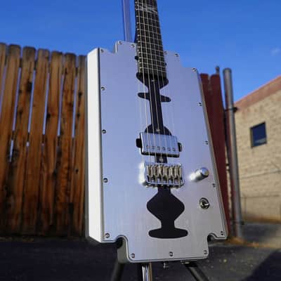 Schecter DIAMOND SERIES Machine Gun Kelly Razor Blade Metallic Silver 6-String Electric Guitar image 1