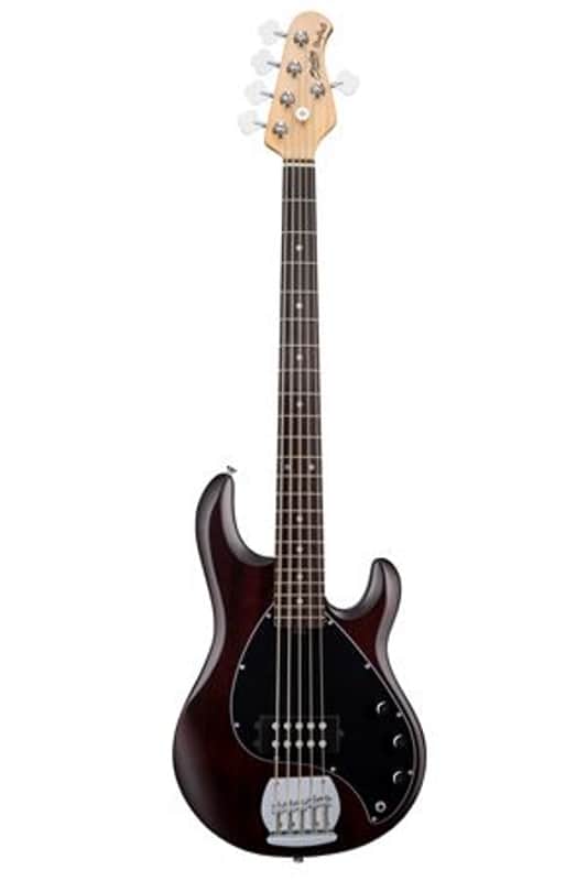 Sterling SUB StingRay 5 Bass Guitar Walnut Satin image 1