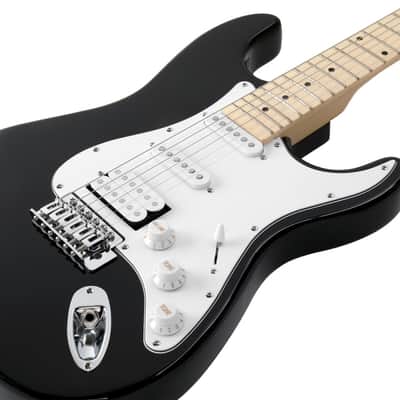Glarry GST Electric Guitar HSS Pickups w/20W Amplifier - Black image 10