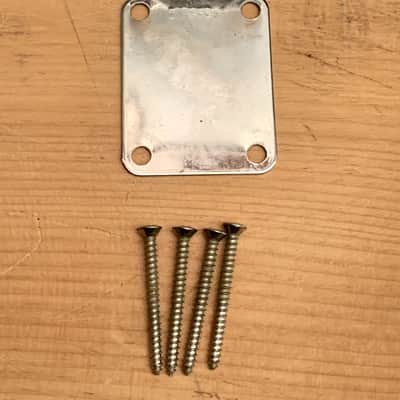 Fender L-Plate Neck plate 1965 Mustang Part w/Screws image 2