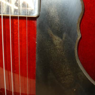 Hagstrom HL550 Hollow-Body Jazz Electric Guitar, Matte Natural Mahogany w/ Case HL-550 image 8
