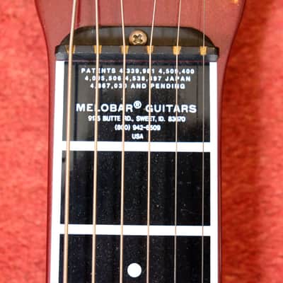 Melobar Lap Steel late LS model USA 1993-1997 - dark red metallic image 3