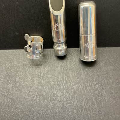 (- VINTAGE -) SELMER Scroll Metal C** Eb Alto Saxophone Mouthpiece - Silver Plate image 1