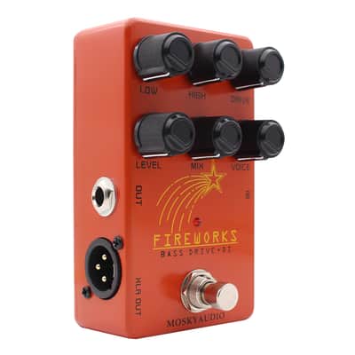 Mosky Audio "FIREWORKS" Bass DRIVE DI FX Pedal Tube Amplifier Emulation Sound Direct Recording Preamp & DI Box True Bypass Fast US Ship image 2