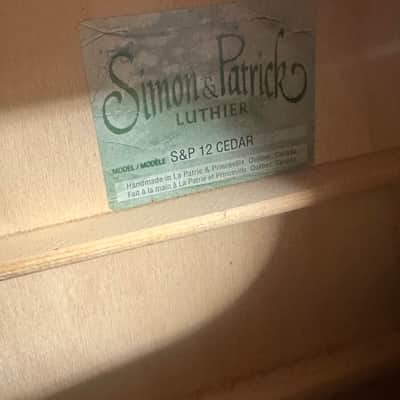 Simon & Patrick S&P 12 Cedar 12 String Acoustic Guitar - Canada image 8