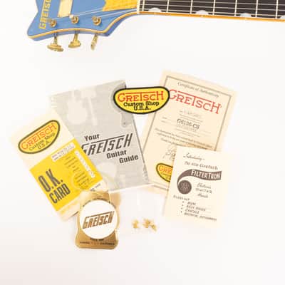 2017 Gretsch Masterbuilt Steven Stern '59 Falcon Relic Relic Lake Placid Blue image 6