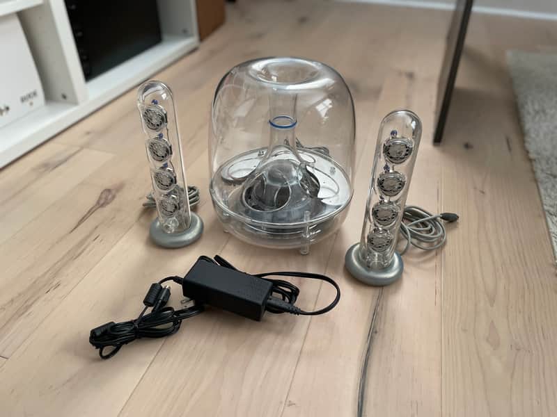 Harman/Kardon Soundsticks I & Sub Woofer - Clear | Reverb