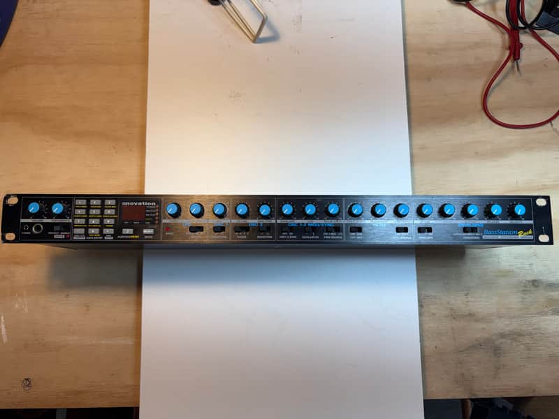 Novation Bass Station Rack Monophonic Synthesizer 1994 - Black Analog Synth MIDI CV Converter image 1