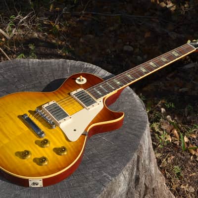 Gibson Les Paul 59' Specs R8 Historic Makeovers Brazilian Rosewood 2014 "Pearly Gates" Burst image 7
