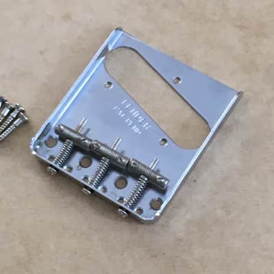 Vintage 50s Reissue Fender Pat. Pend. USA Lightly Aged Tele Ashtray Bridge Relic 3 Threaded Saddles image 18