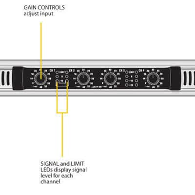 Behringer EPQ304 Europower mint 4-Channel Power Amplifier 300W Amp 1U (50W x 4) image 4