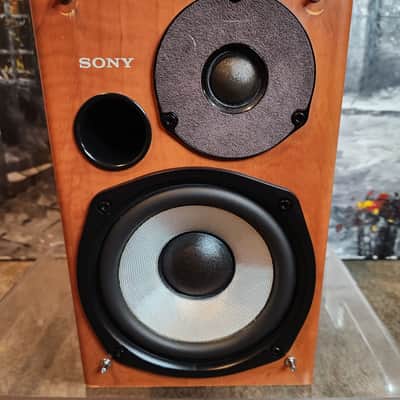 Sony Sony SS-CPX22 is a pair of vintage 2-way passive bookshelf speakers 90s  - Walnut wood image 3
