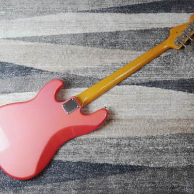1985 Fender Precision Bass ‘62 Vintage Reissue PB62-55 Metallic Pink Japan MIJ Fujigen image 4