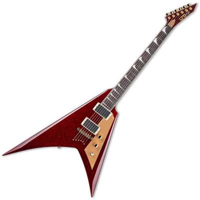 ESP LTD KH-V Kirk Hammett Signature Electric Guitar - Red Sparkle image 2