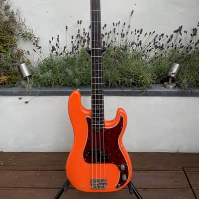 1964 Fender Precision Bass in Fiesta Red. image 1