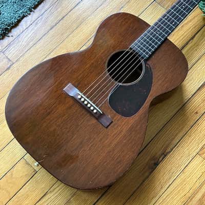 1957 Martin 00-17 Mahogany Acoustic Guitar w/ Chipboard Case image 5