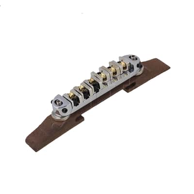 Arctop Rosewood Bridge w Roller Saddles forJazz guitar, Bigsby Style Guitar (with Some Flaws Sold as is) image 1