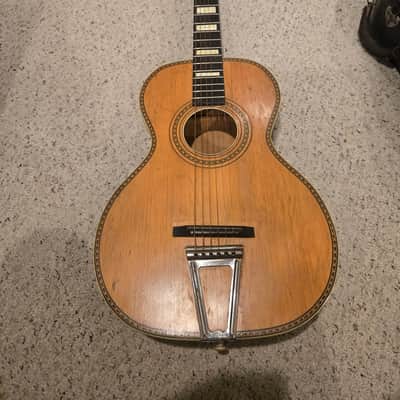 Parlor Guitar Flat top guitar Early 1900s - NATURAL image 13