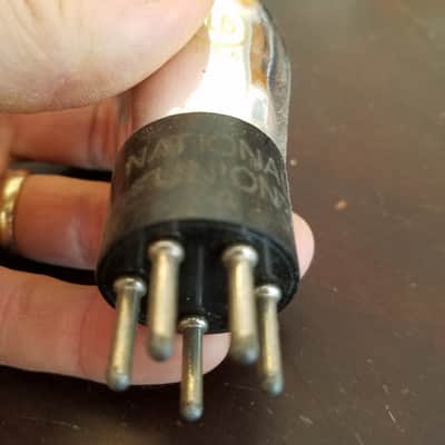 NU National Union Type 15 Box IOB Antique Vacuum Tube UY-Base, 5 Pins Sharp Cutoff RF Pentode Radio Engraved 1930s image 5