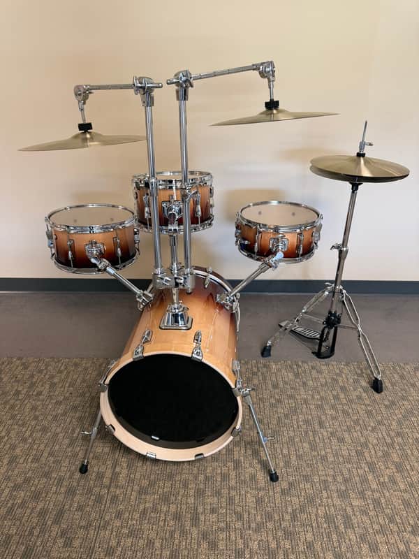 Tan Fade Birch Cocktail Drum Set with Cymbals JBM1037 image 1